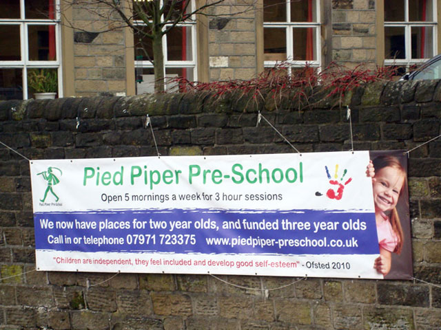 Pied Piper Preschool Banner